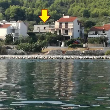 In Slatine With Sea View, Terrace, Air Conditioning, Wi-fi *